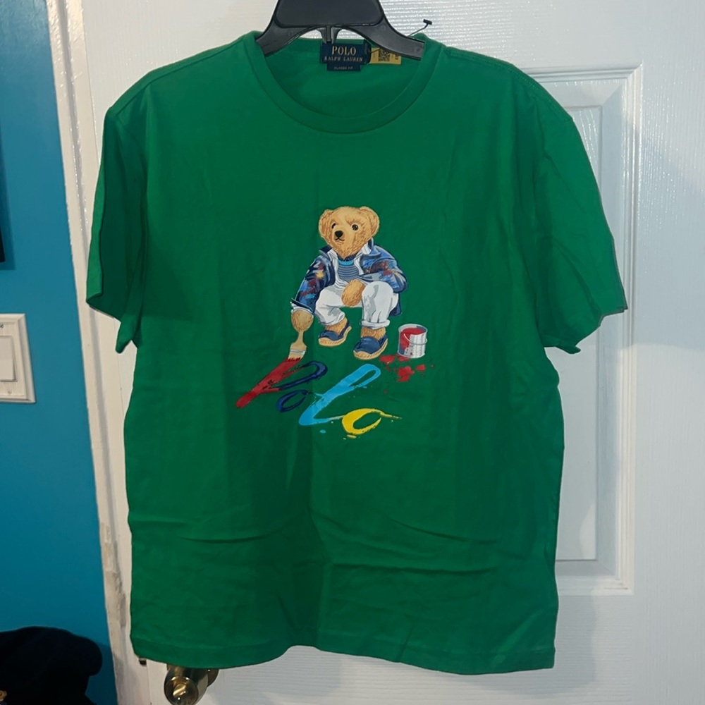 Polo Ralph Lauren Tee Green Size Medium